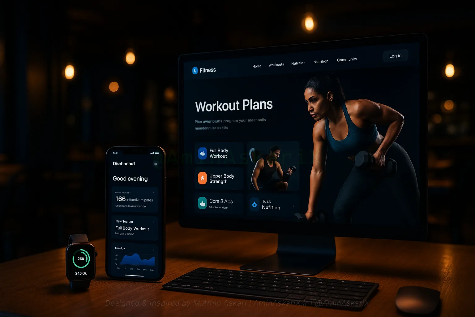 طراحی و برنامه‌نویسی وب‌سایت Fitness