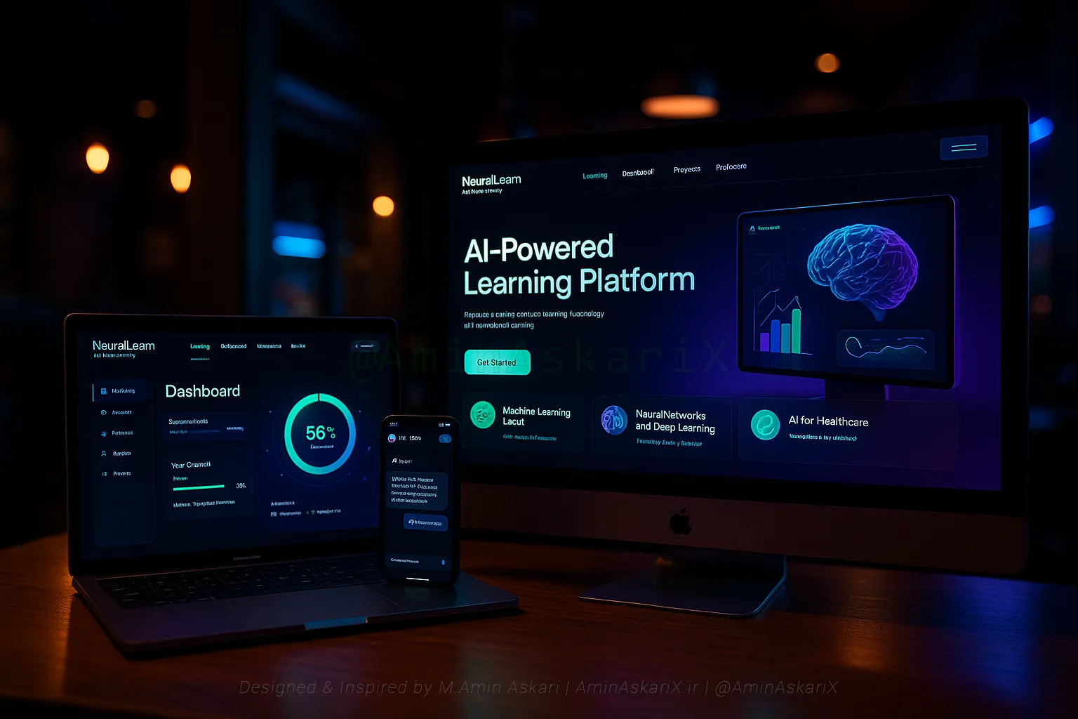 طراحی و برنامه‌نویسی سایت آموزشی NeuralLearn