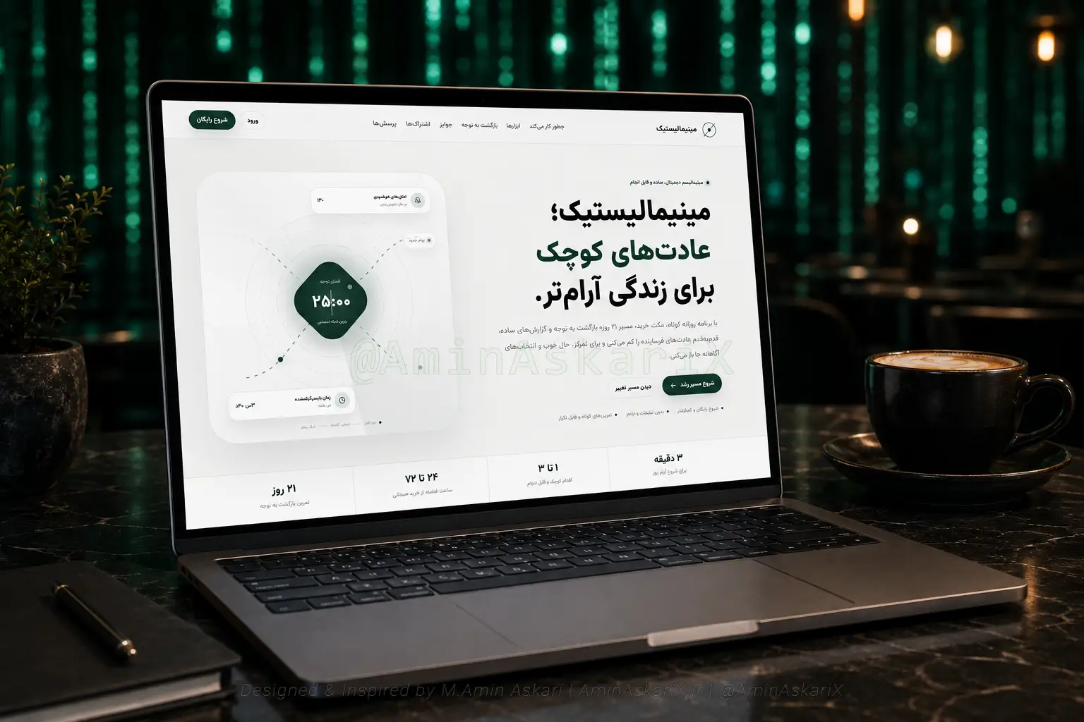 طراحی وب اپلیکیشن مینیمالیستیک، مدیریت سبک زندگی